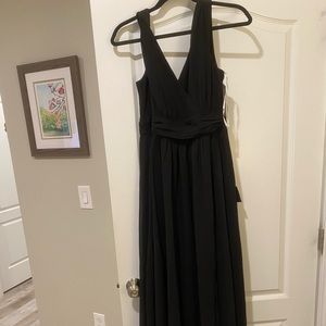 Black floor length dress from lulus